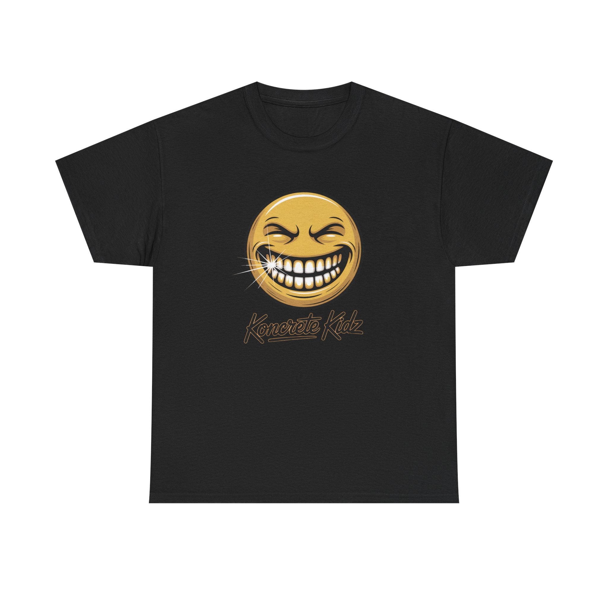 Smile Emoticon Tee — "Koncrete Kidz" Graphic T‑Shirt