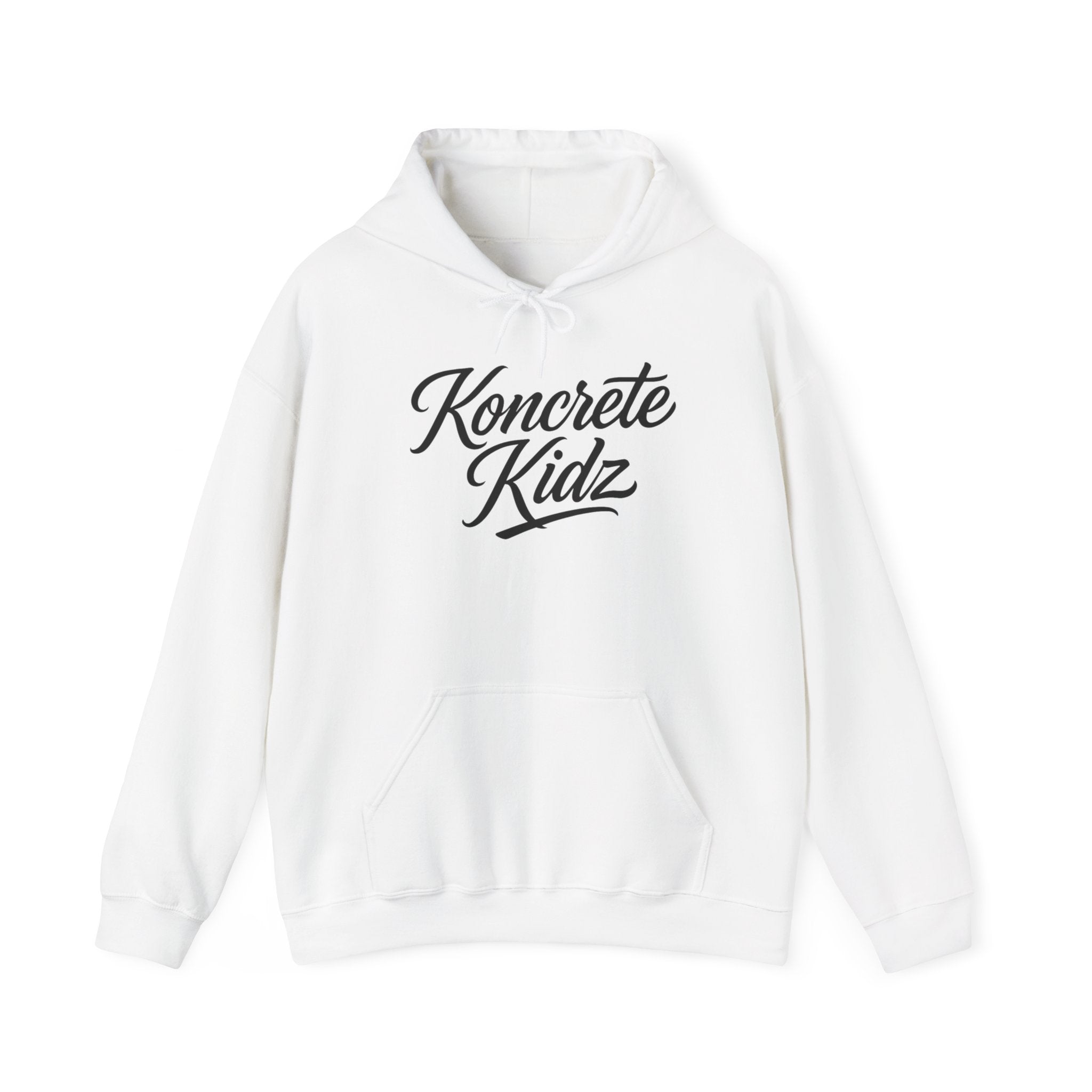 Koncrete Kidz Hoodie – Retro Script Logo Streetwear Pullover