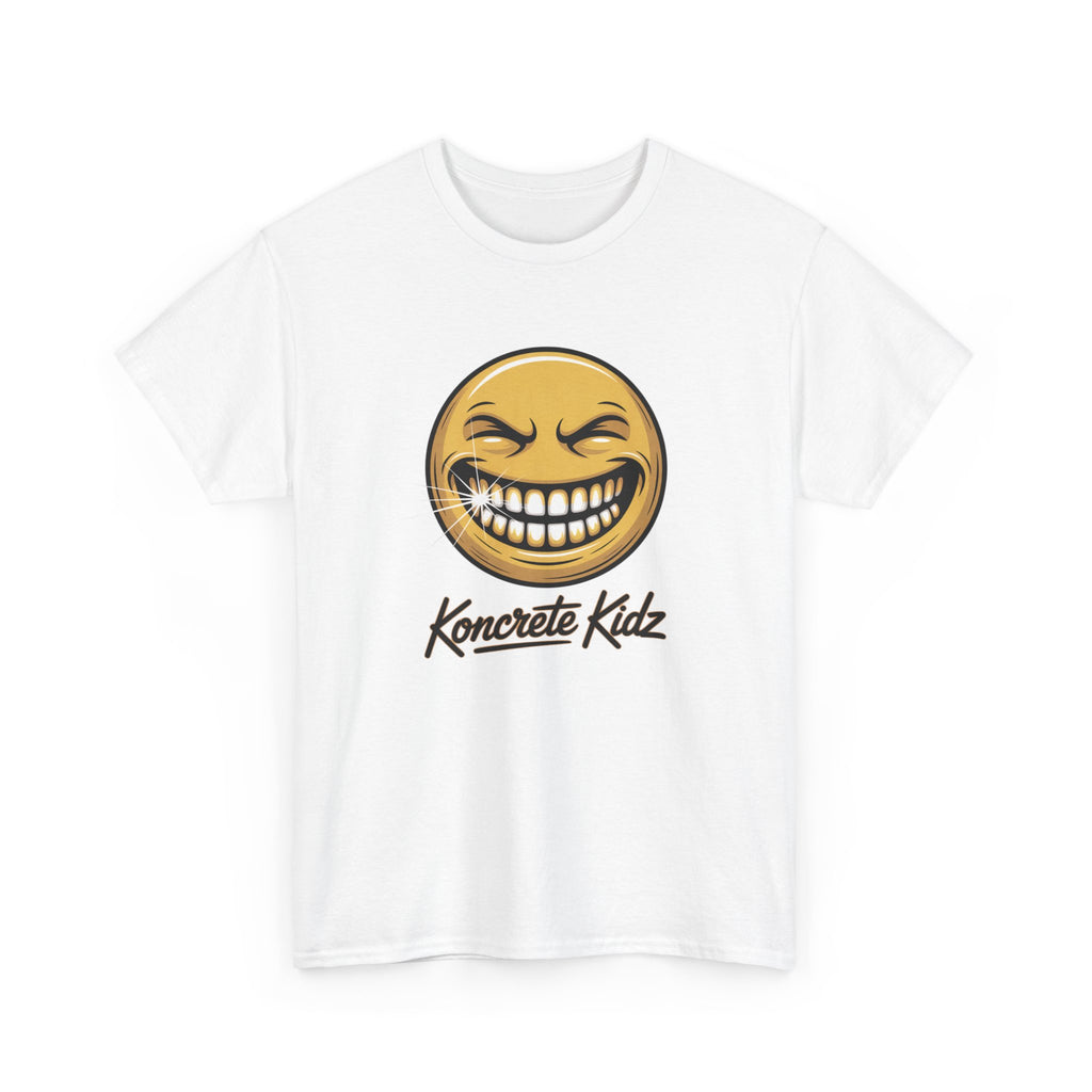 Smile Emoticon Tee — "Koncrete Kidz" Graphic T‑Shirt