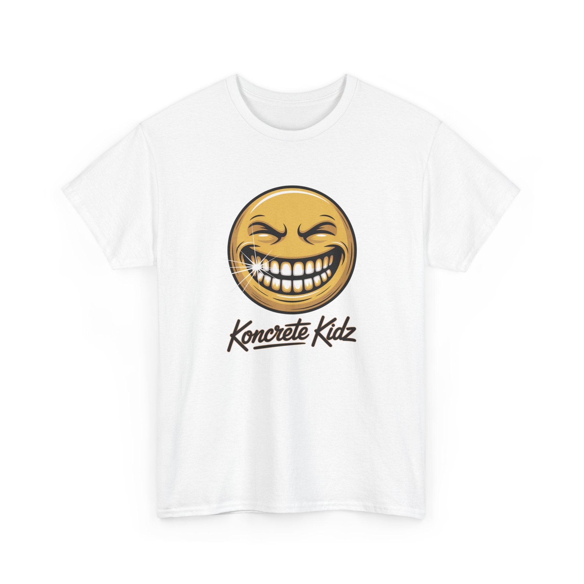 Smile Emoticon Tee — "Koncrete Kidz" Graphic T‑Shirt