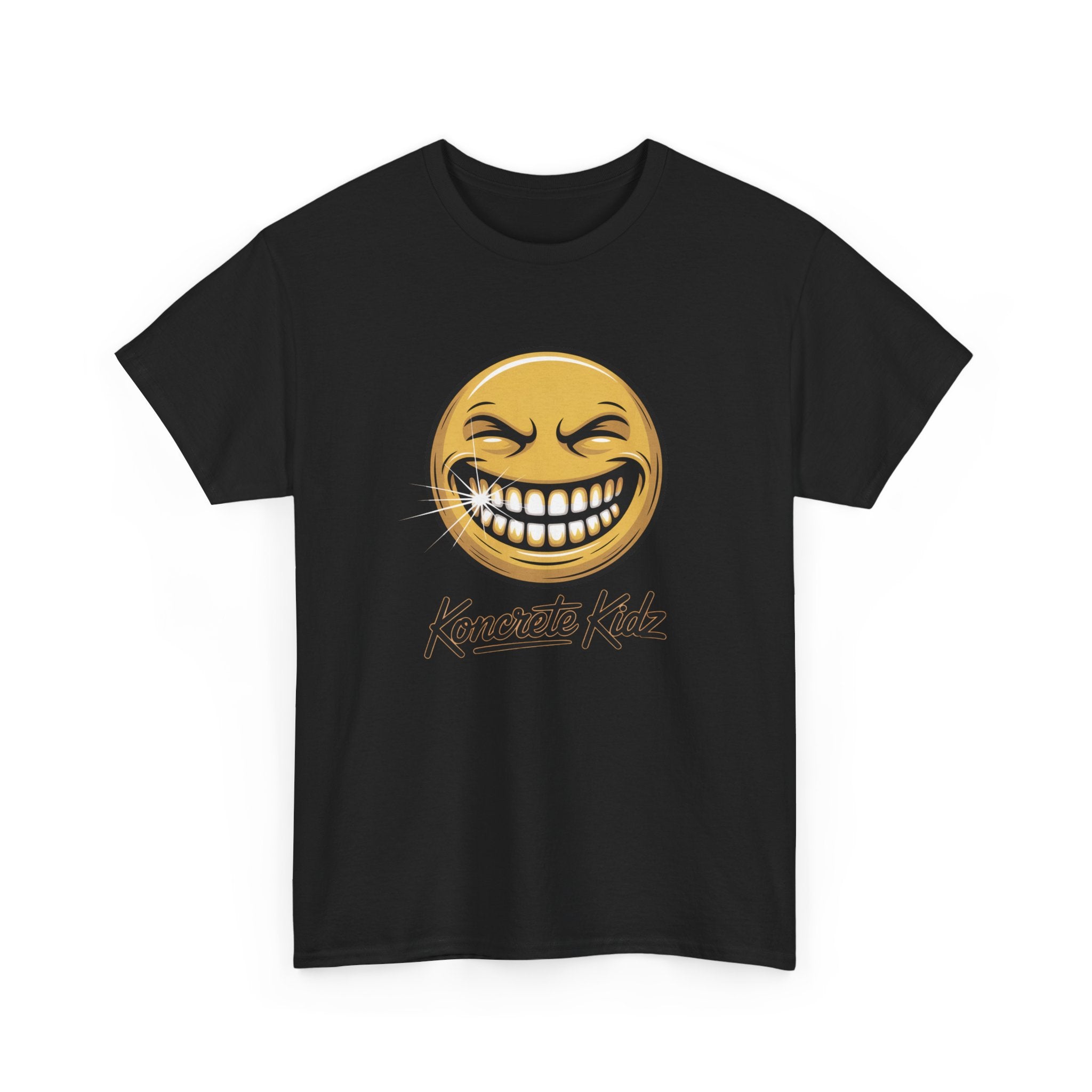 Smile Emoticon Tee — "Koncrete Kidz" Graphic T‑Shirt